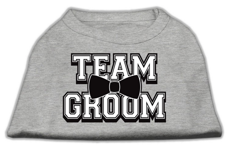 Team Groom Screen Print Shirt Grey XXXL